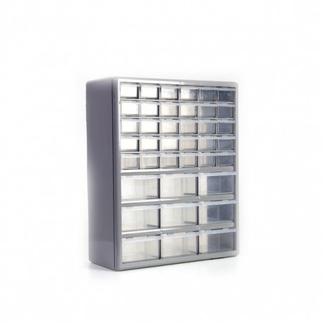GABINETE GRIS ALMACENA EN 39 CAJONES - Envío Gratuito