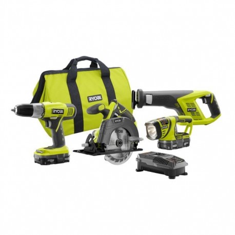 COMBO DE 4 PIEZAS ONE+ DE 18 V BATERIA DE LITIO RYOBI - Envío Gratuito