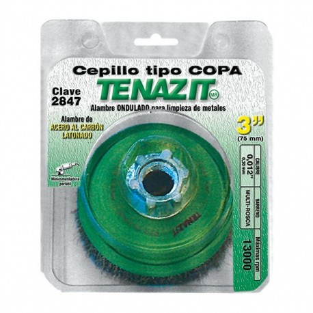 CEPILLO COPA ONDULADO 3" - Envío Gratuito