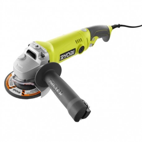 ESMERILADORA ANGULAR CON MANGO TRASERO GIRATORIO DE 4 1/2" RYOBI - Envío Gratuito