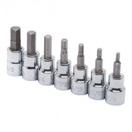 JUEGO DE DADOS PUNTA HEXAGONAL 3/8" 7 PIEZAS - Envío Gratuito