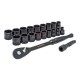 JUEGO UNIVERSAL MATRACA Y DADOS DE 3/8" 20 PZAS - Envío Gratuito