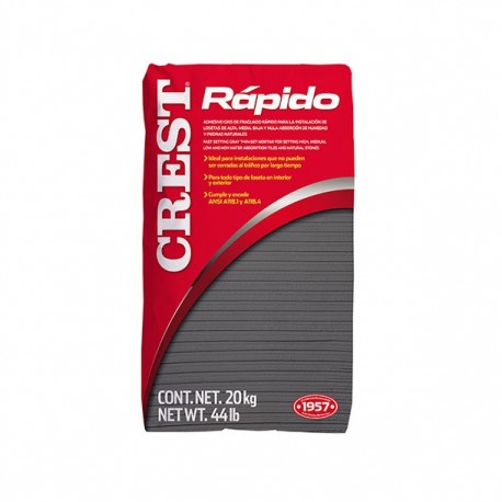 CREST RÁPIDO 20 KG GRIS - Envío Gratuito