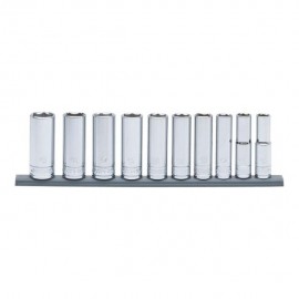 JUEGO DE DADOS LARGOS DE 3/8" METRICAS 10 PZAS - Envío Gratuito