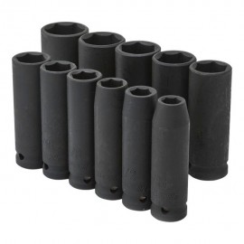 JUEGO DE DADOS DE ALTO IMPACTO DE 1/2" SAE 11 PZAS - Envío Gratuito