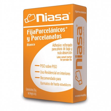 FIJA PORCELANICO BLANCO 20 KGS - Envío Gratuito