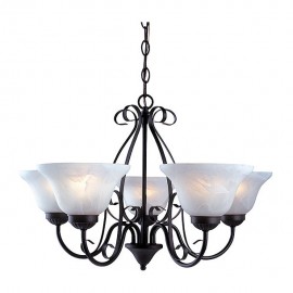 TULIPAN CANDIL INTERIOR 5 LUCES - Envío Gratuito