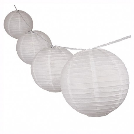 10 LUCES 8'' CON PANTALLA PAPEL BLANCO - Envío Gratuito