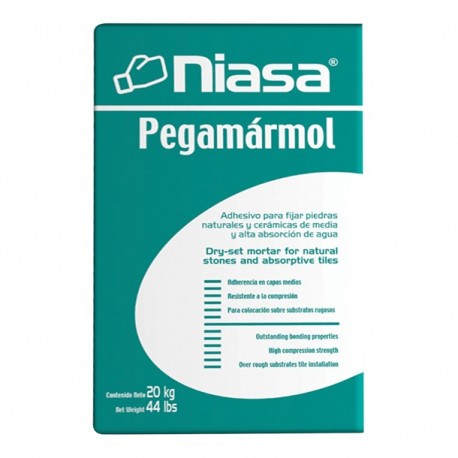 PEGAMARMOL BLANCO 20KG - Envío Gratuito