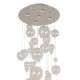 LUMINARIO COLGANTE 5 L GU10 CROMO/VIDRIO ARTELUCE - Envío Gratuito