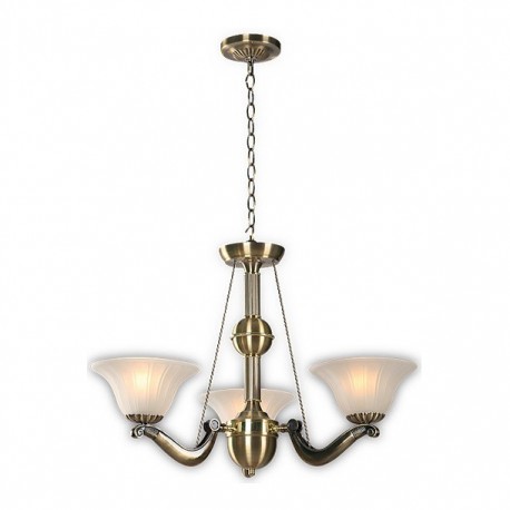 CANDIL 3 LUCES ORION BRONCE PULIDO - Envío Gratuito
