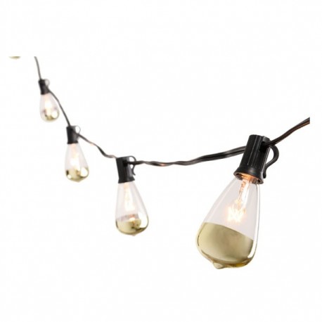 10 LUCES CON PANTALLA CRISTAL CON ORO - Envío Gratuito