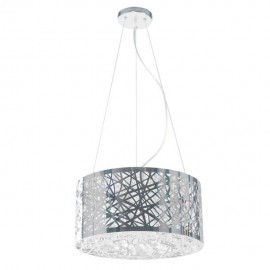 LUMINARIO COLGANTE ACERO Y VIDRIO 3 L G4 ARTELUCE - Envío Gratuito