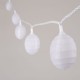 10 LUCES CON PANTALLA PAPEL BLANCO - Envío Gratuito