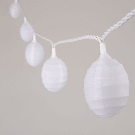 10 LUCES CON PANTALLA PAPEL BLANCO - Envío Gratuito