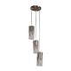 COLGANTE HOJAS PLATED 3 LUCES - Envío Gratuito
