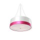 COLGANTE 1 LUZ BLANCO Y ROSA - Envío Gratuito