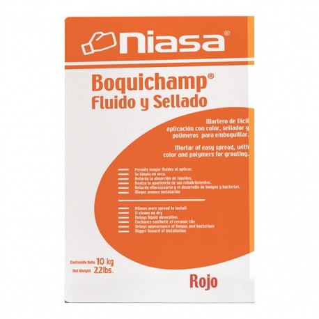 BOQUICHAMP ROJO 10 KGS - Envío Gratuito