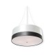 COLGANTE 1 LUZ 45 CENTÍMETROS. BLANCO Y NEGRO - Envío Gratuito