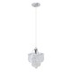 COLGANTE ACRILICO 1 LUZ 24 CM CROMO - Envío Gratuito