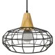 LÁMPARA COLGANTE VINTAGE CON MADERA ARTISTICA - Envío Gratuito