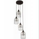 COLGANTE CAGE 4 LUCES - Envío Gratuito