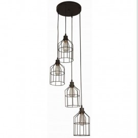 COLGANTE CAGE 4 LUCES - Envío Gratuito