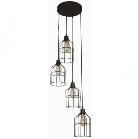 COLGANTE CAGE 4 LUCES - Envío Gratuito