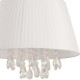 COLGANTE ACERO Y TELA 1 LUZ - Envío Gratuito
