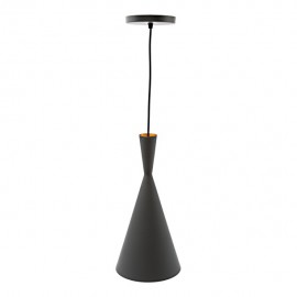 CANDIL ALUMINIO ANOD 1XE26 NEGRO MATE - Envío Gratuito