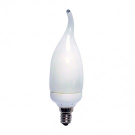 FOCO FLUORESCENTE VELA LUZ AMARILLA 7W (25W) - Envío Gratuito