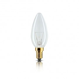 FOCO INCANDESCENTE VELA 40W CLARO PHILIPS - Envío Gratuito