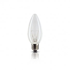 FOCO INCANDESCENTE VELA 25W CLARO - Envío Gratuito
