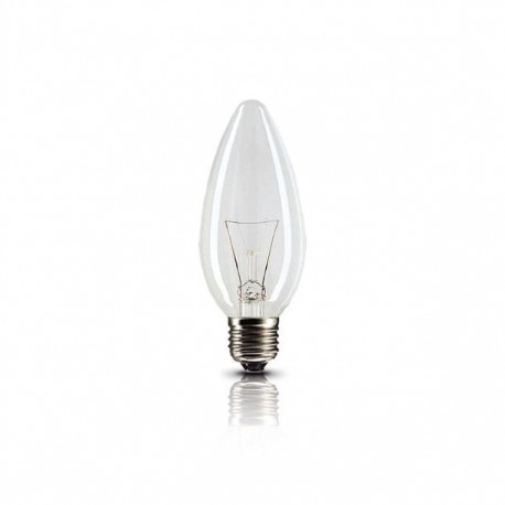 FOCO INCANDESCENTE VELA 25W CLARO - Envío Gratuito