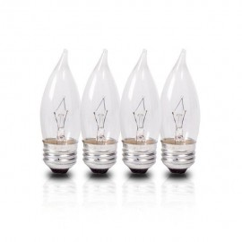 FOCO INCANDESCENTE VELA 40W 4 PIEZAS - Envío Gratuito