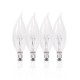 LÁMPARA INCANDESCENTE VELA 4 PIEZAS 40W - Envío Gratuito