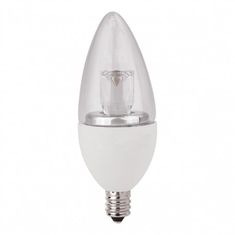 FOCO LED VELA E12 5 W LUZ AMARILLA 2 PIEZAS - Envío Gratuito