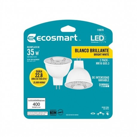 PAQUETE DE 2 FOCOS LED GU5.3 12V - Envío Gratuito