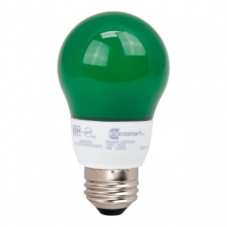 FOCO LED A15 5W COLOR VERDE 1 PIEZA - Envío Gratuito