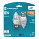 FOCO LED VELA E26 5 W LUZ AMARILLA 2 PIEZAS - Envío Gratuito