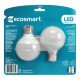 FOCO LED GLOBO 3.1 W LUZ BLANCA 2 PIEZAS - Envío Gratuito