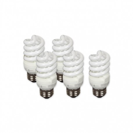 FOCO ESPIRAL T3 14 W LUZ CÁLIDA 5 PIEZAS - Envío Gratuito