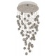 COLGANTE CON ESFERAS Y CRISTAL DE 7 LUCES GU10 - Envío Gratuito
