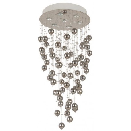COLGANTE CON ESFERAS Y CRISTAL DE 7 LUCES GU10 - Envío Gratuito