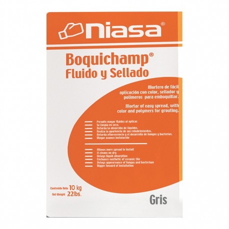 BOQUICHAMP GRIS 10 KG - Envío Gratuito