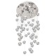 COLGANTE CON ESFERAS Y CRISTAL DE 7 LUCES GU10 - Envío Gratuito