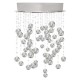 COLGANTE CON ESFERAS Y CRISTAL DE 7 LUCES GU10 - Envío Gratuito