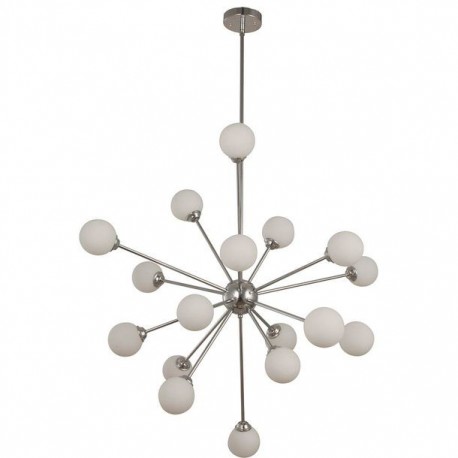 COLGANTE EN CROMO Y VIDRIO G9 DE 18 LUCES - Envío Gratuito