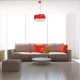 COLGANTE EN POLIRESINA ROJO Y BLANCO DE 3 LUCES - Envío Gratuito