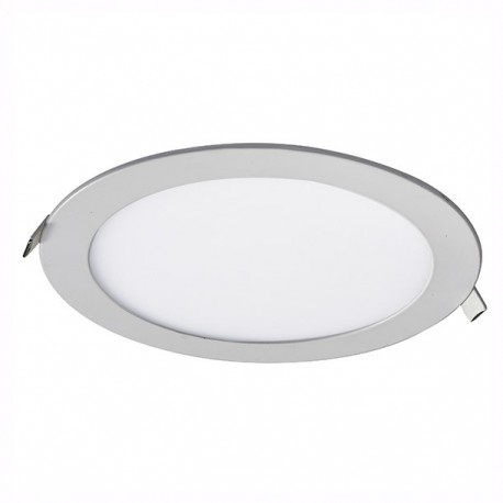 LUMINARIO LED FLAT PANEL EXTRA PLANO REDONDO NÍQUEL 6W - Envío Gratuito
